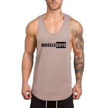 New Brand Mens Tank Top Workout Vest Gym Bodybuilding Musculation Fitness Clothing Singlets Sleeveless Muscle Sport Shirt 2024 - buy cheap