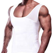 Men Shirt Vest Slimming Underwear Body Shaper Tight Tank Top Waist Trainer Tummy Control Girdle Chest Compression Undershirt 2024 - buy cheap