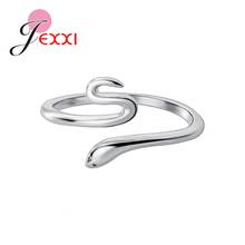 JEXXI Animal Rings for Women Cute Snake Round Opening Ring Wedding Fine Jewelry Minimalist Gift Party Bijoux 2024 - buy cheap