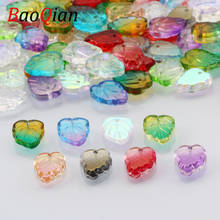 10/20/30/40/50pcs Leaves Shape Flat Crystal Glass Bead For Jewelry Making DIY Pendant Handmade Jewelry Accessories 13x10mm 2024 - buy cheap