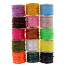 15 Rolls Tinsel Chenille Line Crystal Flash Line Fly Fishing Tying Materials Ice Line 10m for Fisherman 2024 - buy cheap
