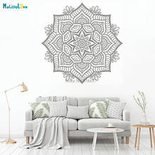 Mandala Decal Living Room Zen Decor Yoga Studio Stickers Wallpaper Art Mural Removable Vinyl Wall Stickers BA1007 2024 - buy cheap