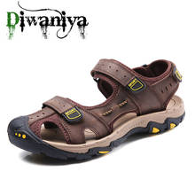 Diwaniya/уличные модные мужские сандалии; Летняя мужская обувь; Повседневная обувь; Дышащие пляжные сандалии; Sapatos Masculinos размера плюс; 38-47 2024 - купить недорого