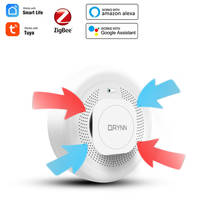 Detector de humo Tuya Zigbee, sistema de hogar inteligente de 2,4 GHz, Sensor de prevención de seguridad de alta sensibilidad, funciona con Tuya Zigbee Hub, 4/1 Uds. 2024 - compra barato