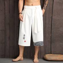 Chinese Pants Man Kung Fu Pants Traditional Chinese Clothing For Men Wide Leg Pants Linen Mens Summer Kimonos Trousers KK3331 2024 - buy cheap