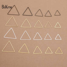 Conector de triângulo geométrico de bronze boyute (100 porcelana) conector anéis de joias diy materiais de joalheria 2024 - compre barato