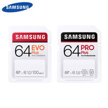 SAMSUNG EVO Plus/PRO SD Card 64GB Memory Card 32GB 128GB 256GB C10 UHS-I tarjeta sd For 4K and FHD Video Camera 2024 - buy cheap