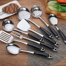 Conjunto de utensílios de cozinha de aço inoxidável, 1 peça, colher, pá de cozinha, ferramentas de cozinha, conjuntos de coador 2024 - compre barato