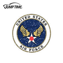 Macacão 13x13cm, adesivo de personalidade para laptop, prancha de surf, adesivo de vinil, logotipo vintage usaf air force 2024 - compre barato