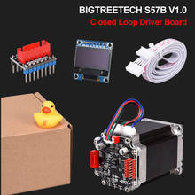 Bigtreetech-placa de controle de circuito fechado btt s57b v1.0, motor de passo, oled, 3d, impressora, peças para skr v1.4 ender3 vs s42b 2024 - compre barato