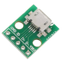 10 шт. MICRO USB адаптер dip 5-контактный разъем PCB конвертер 2024 - купить недорого