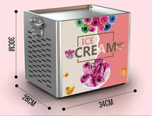Máquina de sorvete elétrica com congelador integrado, pequena fritadeira tailandesa, iogurte frito enrolado, máquina de sorvete 2024 - compre barato
