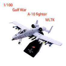Diecast modelo de avião 1/100 A-10 lutador thunderbolt ii guerra do golfo avião militar voando tigre adulto coleção presentes brinquedos 2024 - compre barato