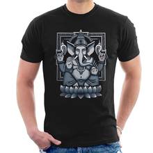 New T-shirt Lotus Indian Elephant God  Meditation Zen  Men Tee Shirt Tops Short Sleeve Cotton Fitness T-shirts 2024 - buy cheap