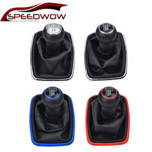 SPEEDWOW 5 Speed Gear Shift Knob Lever Shifter Gaiter Boot For Volkswagen VW Golf MK4 GTI R32 Bora Jetta 1999-2004 2024 - buy cheap