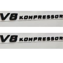 2 x Gloss Black Letters V8 KOMPRESSOR Emblem Badge Emblems for Mercedes Benz AMG 2024 - buy cheap