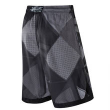 Men Basketball Shorts Grid Prints KD Logo Embroidery Above Knee Pockets Waist Ribbon Quick Dry Breathable Plus Size 3XL 2024 - buy cheap