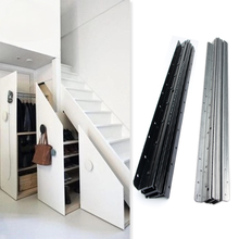 2PCS Drawer Runners Sliding Track Stairwell Storage Cabinet Push and Pull Sliding Track Furniture Hardware 2024 - buy cheap