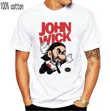 Camiseta 100% de algodón con cuello redondo para hombre y mujer, Camisa estampada personalizada, camiseta de Super Wick John Wick 2024 - compra barato