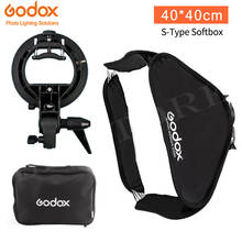 Godox 40x40cm Softbox + S-Type Bracket Bowens Holder+ Bag Kit for Camera Flash 2024 - buy cheap
