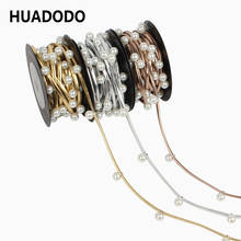 HUADODO 3meters Leather beads chain string Rope Ribbons for Wedding decoration Christmas Party Decor Gift wrapping 2024 - buy cheap