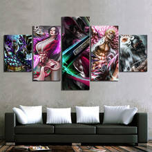 5Panel Demon Slayer Japan Anime Role Posters Canvas Wall Art HD Pictures Decoration Living Room Accessories Home Decor Paintings 2024 - buy cheap