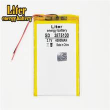 Batería de polímero de litio de alta capacidad, 3,7 V, 3875100, 4000 mah, sun N70, 7 pulgadas 2024 - compra barato