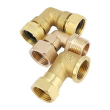 Brass Elbow G1/2 Junction Union Joint Coupling 1/2" Male/Female Connector Plumbing Pipe Fittings Copper Connection Adapters 2024 - buy cheap