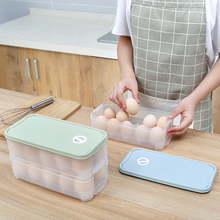 Caja de almacenamiento para huevos frescos, cesta transparente para refrigerador de cocina, soporte para huevos 2024 - compra barato