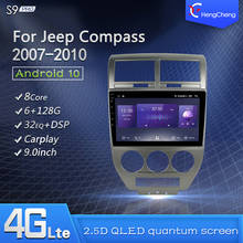 Centro multimídia para automóveis jeep compass, 1, mk, 2004-2011, 4g, navegação gps, android 2006, rádio 2024 - compre barato