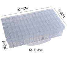 64/42 Girds 5D DIY Diamond Painting Accessories Beads Container Rhinestones Storage Box Diamond Embroidery Tools Case Organizer 2024 - buy cheap