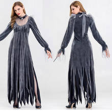 Disfraz de Halloween para mujer adulta, traje de actuación con diseño de vampiro, fantasma, novia, Horror, nuevo 2024 - compra barato