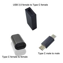 Adaptador de tipo c fêmea para fêmea, conversor usb c macho para macho usb 3.0 para fêmea, celular, tablet e computador 2024 - compre barato