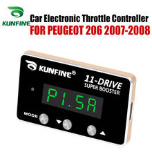 KUNFINE-controlador electrónico de acelerador de coche, acelerador de carreras, potenciador potente para PEUGEOT 206 2007-2012, pieza de afinación 2024 - compra barato