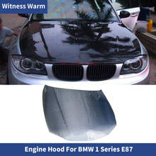 Para bmw série 1 e87 de alta qualidade fibra de carbono frente motor capô bonnets tampas do motor 2004-2011 2024 - compre barato