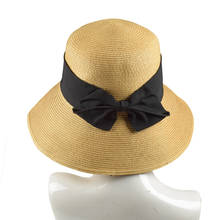 Sombrero de paja para mujer, sombrilla de verano, protector solar para viajes al aire libre, lazo plegable, informal, protección solar, sombrero antirrayos UV H7359 2024 - compra barato