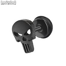 1 Pair Punk Rock Black Skeleton Earring Stud for Men Unisex Women Gothic Windmill Stars Skull Biker Ear Stud Earrings 2024 - buy cheap