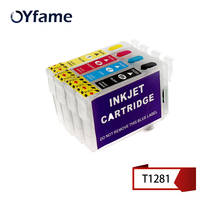 OYfame 4PCS T1281 T1284 Ink Cartridge with ARC Chip For Epson S22 SX125 SX130 SX235W SX420W SX440W SX430WSX425W SX435W Printer 2024 - buy cheap