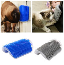 Pet Cat Self Grooming Comb Brush Corner Kitten Cat Self Massage Brush Hair Trimming Brush With Catnip Cat Scratcher Pet Toy 2024 - buy cheap