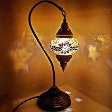 Турецкая лампа/лампа в марокканском стиле Tiffany Стиль Стекло настольная лампа-G17 2024 - купить недорого