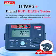 UNI-T UT582 + цифровой RCD (ELCB) тестер автоматический пандус утечки выключатель счетчик с зуммером 2024 - купить недорого
