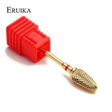ERUIKA 1pc Gold Carbide Nail Salon Drills Bits Electric Manicure Machine Milling Cutter Rotary Burr Nail Clean Accessory 2024 - buy cheap