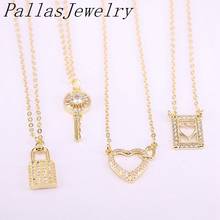10Pcs Mix shape cz pendant charm,new design gold plating charm pendant necklace ,fashion jewelry wholesale 2024 - buy cheap