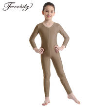 Kids Teens Ballet Dance Long Sleeve Unitard for Girls Gymnastics Leotard Jumpsuits Spandex Zentai Costumes Children Dancewear 2024 - buy cheap