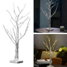 LED Festival night light Birch Tree Lamp christmas decorations for home Battery Warm White glitter lighting Indoor Holiday Fairy 2024 - buy cheap