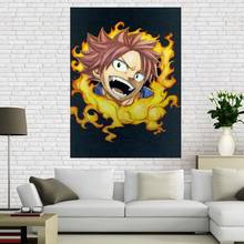 Cartel de tela de Fairy Tail personalizado tejido decorativo para el hogar póster de pared estampado de tela seda 50x75cm60X90cm 2024 - compra barato