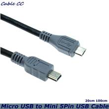 Кабель-переходник с Micro USB на Mini USB OTG «Папа-папа» 2024 - купить недорого