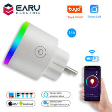 EU 16A WiFi Smart Plug Outlet Wireless Power Socket Adaptor RGB LED Lamp Timer Energy Meter by Tuya Smart Life Alexa Google Home 2024 - buy cheap