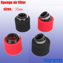 35mm dobrar cotovelo pescoço espuma filtro de ar spongs mais limpo para scooter ciclomotor sujeira pit bike motocicleta vermelho kayo bse 2024 - compre barato