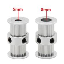 MEGA 6pcs 5pcs 4pcs GT2 Timing Pulley 20 Teeth 5mm Synchronous Double Round Headed Gear For Belt 3D Printer Parts Screw Part 2024 - buy cheap